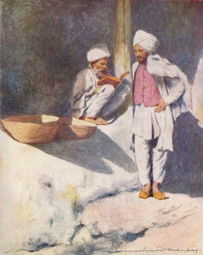 En lärd man från Peshawur, 1905 av Mortimer Ludington Menpes