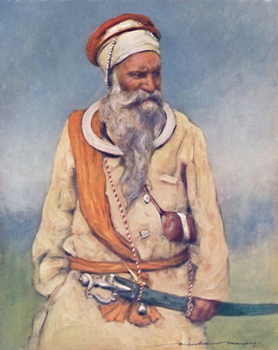 En sikhisk krigare, 1903 av Mortimer Ludington Menpes