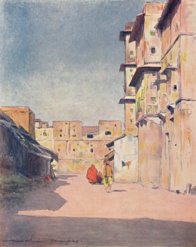En gata i Jeypore, 1905 av Mortimer Ludington Menpes