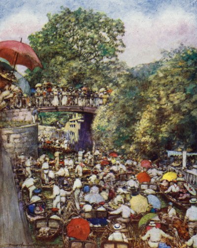 Boulters Lock, Ascot Sunday av Mortimer Ludington Menpes