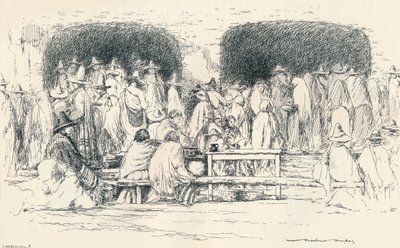 Mitt på dagen i Puebla, c1895, 1896 av Mortimer Ludington Menpes