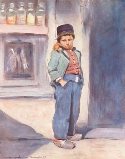 Världens barn: Breton, hårt ansatt (färglitografi) av Mortimer Ludington Menpes