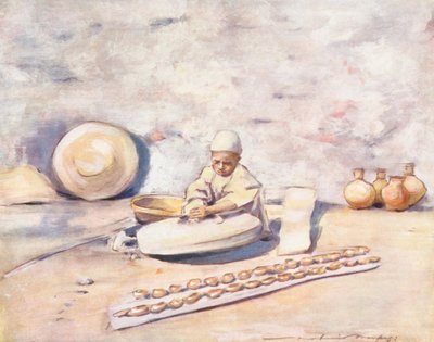 Världens barn: Cashmere, The Potter (färglitografi) av Mortimer Ludington Menpes