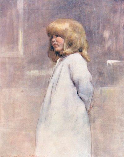 Världens barn: English, Going to Bed (färglitografi) av Mortimer Ludington Menpes
