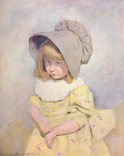 Världens barn: Engelska, Lilac Sunbonnet (färglitografi) av Mortimer Ludington Menpes