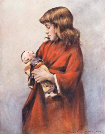 Världens barn: English, The Doll (färglitografi) av Mortimer Ludington Menpes