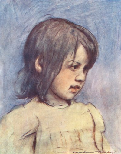 Världens barn: Italienska, Rough Locks (färglitografi) av Mortimer Ludington Menpes