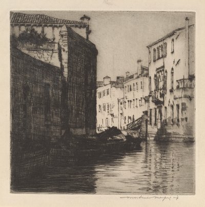 En bakre kanal, Venedig (palats) av Mortimer Menpes
