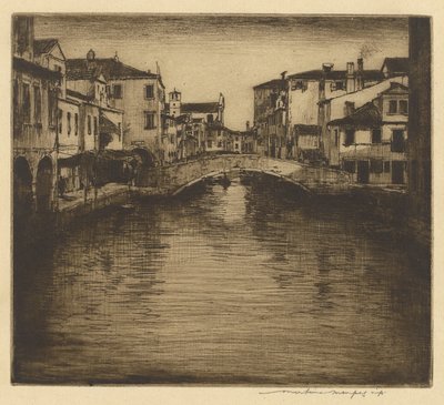 En sidokanal, Venedig av Mortimer Menpes