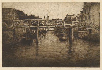 En gammal bro, Venedig av Mortimer Menpes