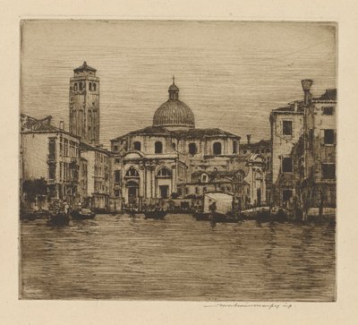 Canal Grande visar tornet i St Geremia av Mortimer Menpes
