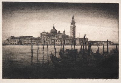 San Giorgio Maggiore, 1910. av Mortimer Menpes