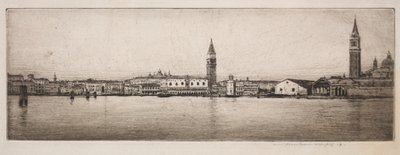 Markusbassängen, Venedig, 1910. av Mortimer Menpes