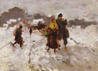Figurer i snön, av Mose Bianchi