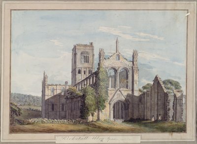 North West View of Kirkstall Abbey, 1777 av Moses Griffiths