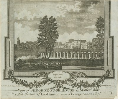 Shugborough Hall: gravyr, nd [?1760-talet] av Moses Griffiths
