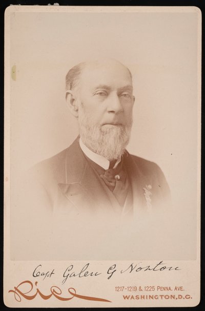 Porträtt av kapten Galen G. Norton, 1891. av Moses P. Rice