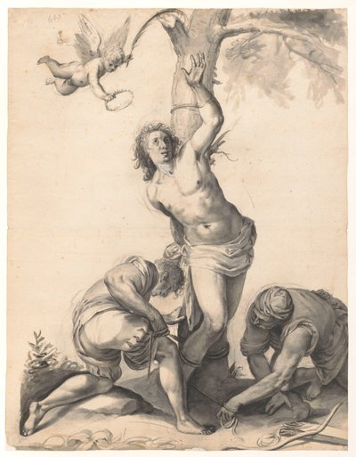 Sankt Sebastians martyrskap av Moses Ter Borch