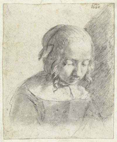 Huvudet av en flicka av Moses Ter Borch