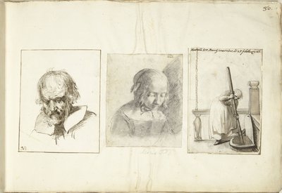 Gammal man, en tjej och en kvinna med en brunnskrok av Moses Ter Borch