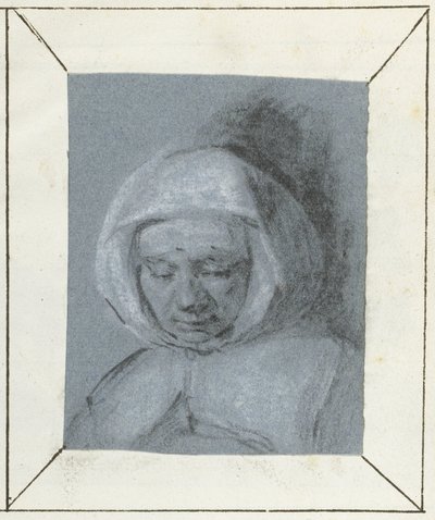 Studie av en kvinnas huvud av Moses Ter Borch