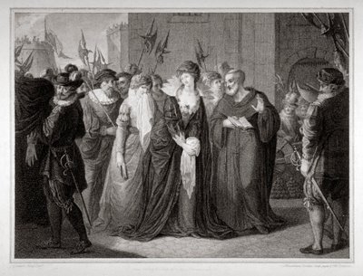 Lady Jane Gray leddes till sin avrättning i Tower of London, 1554 1797 av Mountague Tomkins