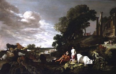 Bacchus fostran av Moyses or Moses Matheusz. van Uyttenbroeck