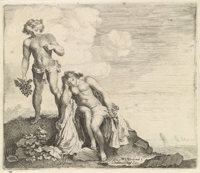 Bacchus hittar Ariadne på Naxos av Moyses van Wtenbrouck