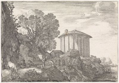 Landskap med Vestas tempel Arkadiska landskap (serietitel) av Moyses van Wtenbrouck