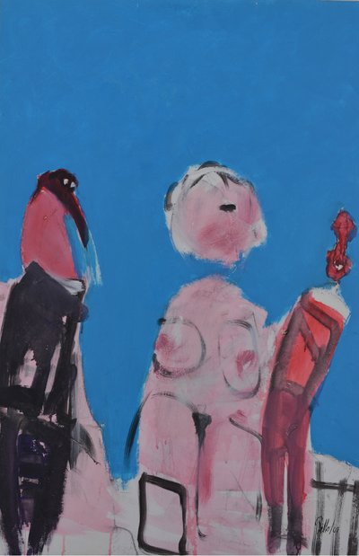 Uttrycksfulla figurer i blått av Mr PETTO