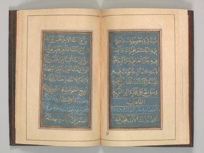 Bönens bok, daterad A.H. 1109 A.D. 1697. av Muhammad Hussein Kaziruni