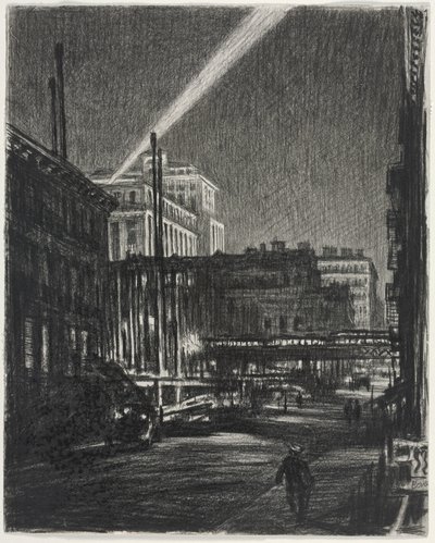 New York natt (recto) av Muirhead Bone
