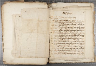 Portfölj med teckningar av Mutio Oddi från Urbino och andra, s116, c.1635-40 (penna och bläck på papper i inbunden volym) av Muzio Oddi