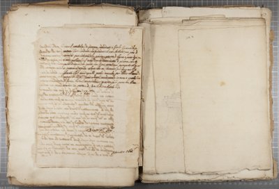 Portfölj med teckningar av Mutio Oddi från Urbino och andra, s 120, tergo, c.1635-40 (penna och bläck på papper i inbunden volym) av Muzio Oddi