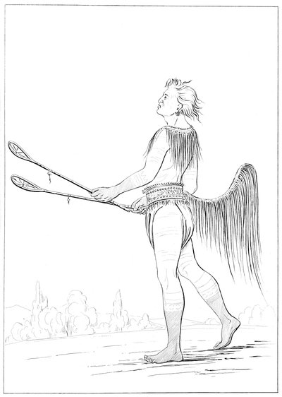 En framstående bollspelare, 1841. av Myers and Co