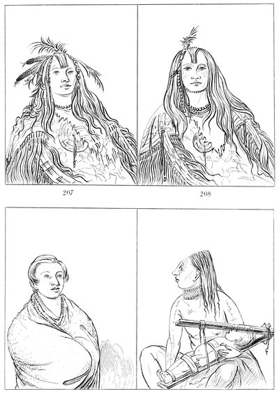 Flatheads, Nez Perces och Chinooks, 1841. av Myers and Co
