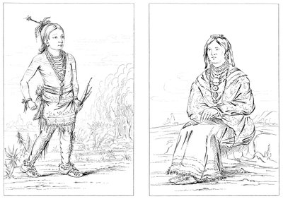 Indianer, North Western Frontier, 1841. av Myers and Co