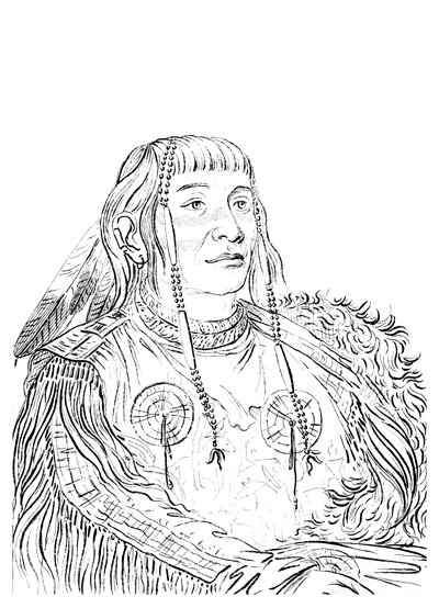 Porträtt av en indiansk man, 1841. av Myers and Co