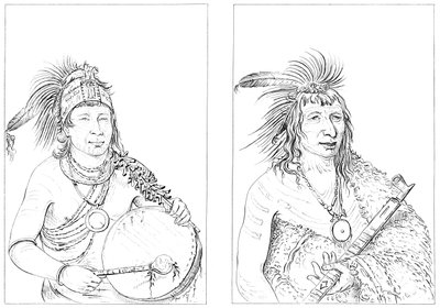 Sioux, 1841. av Myers and Co