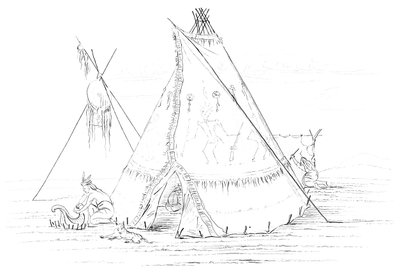 Teepee, 1841. av Myers and Co