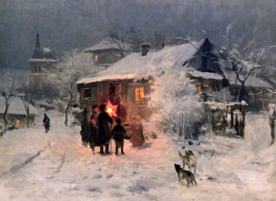 Julsången i Ukraina av Mykola Kornylijowytsch Pymonenko