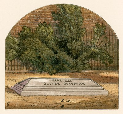 Här ligger Oliver Goldsmith av Myles Birket Foster