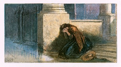 Illustration för "Den öde byn" av Myles Birket Foster