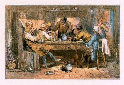Illustration för "Den öde byn" av Myles Birket Foster