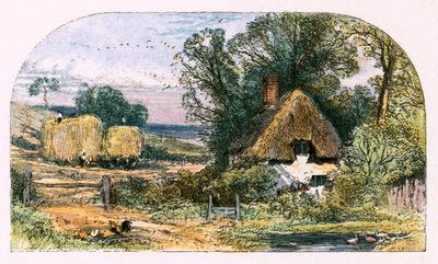 Illustration till "Den övergivna byn av Myles Birket Foster
