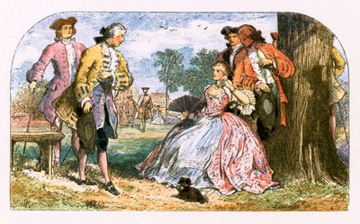 Illustration för "Den dubbla förvandlingen" av Myles Birket Foster