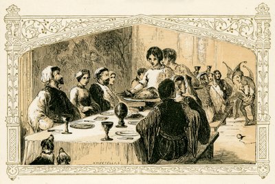 Medeltida julfest av Myles Birket Foster