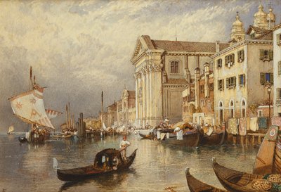 Kyrkan Santa Maria del Rosario eller Gesuati, Venedig, av Myles Birket Foster