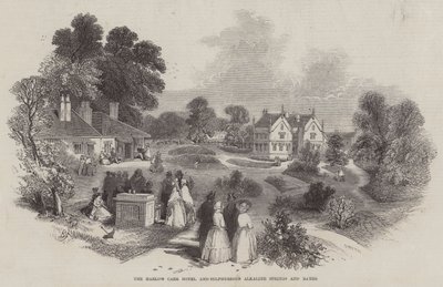 Harlow Carr Hotel och Sulphureous Alkaline Springs and Baths av Myles Birket Foster
