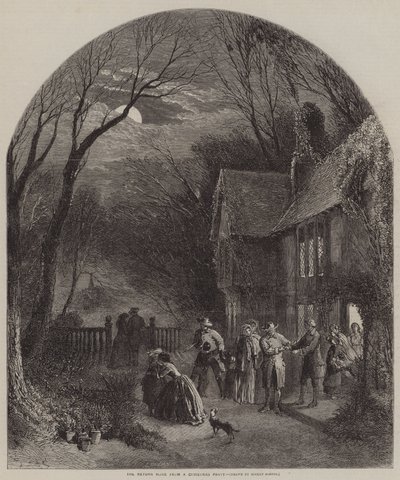 Återkomsten hem från en julfest av Myles Birket Foster